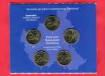 Deutschland 5 x 2 Euro Gedenkmünzenset 2008 Hamburg Michel St. Michaelis Stempelglanz Normalausgabe im Blister OVP