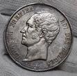 Belgien, Belgium 5 Francs 5 Franc 1853. Auf die Hochzeit des Trohnfolgers Leopold II. Vorzüglich mit toller Patina min gereinigt