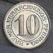 Bremen Notgeld Emergency Token 10 Verrechnungs Pfennig Notgeld o.J. 1924 Stadtwappen vz-prfr.