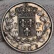 Frankreich France 1 Franc Pattern Probe ? 1831 HENRI V. Thron Prätendent 1820-1883 vz patina