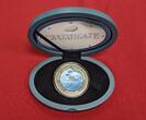 Cook Islands 50 Dollar Silbermünze 2013 Zeppelin - Rigid Airship - Mother of Pearl Inlay - 5 oz Silber Polierte Platte mit Perlmutt mit Box & Zert.