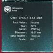 Germania Mint 5 Mark Silber Farbauflage 2019 OAK LEAF 12 Months - April BU in Kapsel zum Aufstellen & Umkarton
