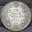 Kanada Canada 50 Cents 1919 George V. Überdurchschnittlich Above Average ss-vz kl. rdf.
