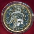 Deutschland 10 Mark 2 Unzen Silber & Farbauflage 2019 The Allegories Britannia & Germania Diamond Dust -GERMANIA MINT- BU, Kapsel, Zert.,Etui & Karton OVP