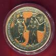 Deutschland 10 Mark 2 Unzen Silber & Farbauflage 2019 The Allegories Columbia & Germania Diamond Dust -GERMANIA MINT- BU, Kapsel, Zert.,Etui & Karton OVP