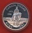 Kanada 1 Dollar 1998 125 Jahre RCMP-GRC - 1873-1998 Polierte Platte mit Kapsel, Etui, Zert. & Umkarton