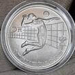 China PRC 10 Yuan 1984 Volleyball Rare in Matte Matt Mattproof kl. Fleck