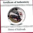Liberia 5 Dollar Silbermünze mit Farbauflage 2011 HISTORY OF RAILROADS - PKP Fablok OL 49 Polierte Platte in Viereckkapsel,Etui & Zert.