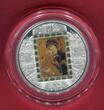 Cook-Inseln, Cook Islands 20 Dollars Silbermünze mit Goldinlay - Gold 2013 Masterpieces of Art - Virgin of Vladimir - PP 1/4 Unze FEINGOLD! Polierte Platte mit OVP