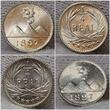 Guatemala 1/4 Real 1897 Circulation Coin prägefrisch