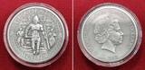 Salomonen, Solomon Islands 5 Dollar Silbermünze 2017 Gladiators - 2 OZ Silver Coin - Gladiatoren - Secutor Antique Finish mit Box, Umkarton & Zertifikat