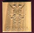 Deutschland 5 Mark Silber schwarz/gold 2020 Germania in dekorativer Holzbox BU, Kapsel, Holzbox & Zert. OVP