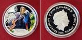 Tuvalu 1 Dollar Silbermünze - 1 oz Silver Proof Coin 2016 Endangered Series - Southern Cassowary - Helmkasuar Polierte Platte Farbmünze mit Etui, Umkarton & Zertifikat OVP
