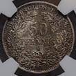Deutschland Germany Kaiserreich 50 Pfennig 1901 A Very Scarce Type Coin Seltener Typ NGC MS 61 prägefrisch Patina