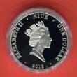 Niue Islands 1 Dollar Silbermünze 2013 Australian Oil Discovery 1953 - Öl Entdeckung in Australien Polierte Platte Farbmünze mit Etui, Zert. & Umkarton