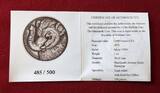 Burkina Faso 1000 Francs CFA Silbermünze 2015 Mammoth - Mammuth - Baby -sehr kleine Auflage - RAR! Handgefertigter antique Finish mit Box, Schuber, Umkarton & Zert.