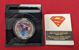 Kanada 15 Dollar Silbermünze - 1/2 Unze 2013 75th Anniversary of Superman - Modern Day - DC Comics™ Farbmünze polierte Platte mit Ausstellbox, Zert. & Umkarton OVP