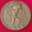 Germany Deutschland Karl Götz Große Bronzegussmedaille Auf die Mobilmachung 1. Weltkrieg 2. August 1914 Fast Gußfrisch