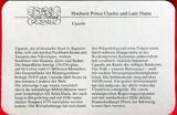 Uganda 100 Shillings 1981 Hochzeit Prince Charles und Lady Diana Spencer, The Royal Wedding PP leicht beschlagen in Kapsel mit Zertifikat