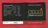 Australien 25 Dollar Goldmünze - 1/4 oz Gold Proof Coin 2014 The Anzac Spirit - 1914 - To Our Last Man and our Last Shilling Polierte Platte mit Farbapplikation mit Box, Zert. & Umkarton OVP