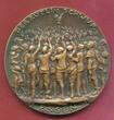 Germany Deutschland Karl Goetz Medaille Bronze Gußmedaille Bronze Cast 1923 Rütli Schwur in Essen Ostern an der Ruhr 14 Tote mit Randpunze vz