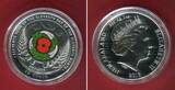 Neuseeland 50 Cent Silbermünze - 1 oz Silver Proof Coin 2018 Centenary of the First World War - Armistice - Waffenstillstand Polierte Platte Farbmünze mit Metallbox & Zertifikat