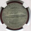 Germany Weimarer Republik 5 Mark Silbermünze 1930 A Graf Zeppelin Weltfahrt 1929 World Tour NGC MS 64