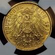 Sachsen Königreich Deutschland Kaiserreich 20 Mark 1913 E König Friedrich August III. 1904 - 1918 Seltenster Jahrgang Low Mintage NGC MS 63 Choice Unc. USA Grading