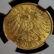 Sachsen Königreich Deutschland Kaiserreich 20 Mark 1913 E König Friedrich August III. 1904 - 1918 Seltenster Jahrgang Low Mintage NGC MS 63 Choice Unc. USA Grading