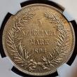 Deutsch Neuguinea New Guinea 5 Mark USA NGC Grading 1894 A Paradiesvogel Paradise Bird Neu-Guinea Compagnie NGC AU 58 USA NGC Grading
