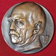 Karl Goetz Deutschland Kaiserreich Bronzemedaile 1908 Bismarck Einzug in Walhalla fast gußfrisch kl. Gußfehler