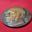 Karl Goetz Deutschland Kaiserreich Bronzemedaile 1908 Bismarck Einzug in Walhalla fast gußfrisch kl. Gußfehler