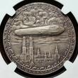 Karl Goetz Deutschland Germany SILVER Silbermedaille 1909-DATED Zeppelin Friedrichshafen München 1. April 1909 NGC MS 63 USA NGC Grading