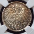 Deutschland Germany Kaiserreich 1 MARK 1901 D Einseitig PP artige Prägung NGC MS 63 Einseitig Prooflike