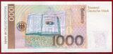 BRD Bundesrepublik Deutschland, FRG, Germany 1000 DM Banknote Geldschein 1. 10. 1993 Gebrüder Grimm Wörterbuch Serie AG Seltenes Jahr Rare Year kassenfrisch min Zählmaschinenbug