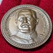 Deutschland Germany Kaiserreich WWI Bronzemedaille Guß 1916 Dated General von Linsingen Siegfried mit Schwert F. Prfr. patina matt winz. Kontaktmarken kl. Kratzer