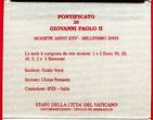 Vatikan, Vatican 3,88 Euro KMS 2003 Johannes Paul II. 1 Cent bis 2 Euro 8 Münzen Bankfrisch in Folder, OVP