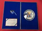 Cook-Inseln, Cook Islands 20 Dollars Silbermünze - 3 Unzen Silber 2014 Masterpieces of Art - Die Verkündigung an Maria von Philippe de Champaigne Polierte Platte mit Kapsel und Box