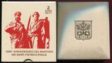 Vatikan 2 Euro Gedenkmünze 2017 1950 Jahre des Matyriums von Petrus und Paulus PP in Kapsel m. Zertifikat, Box & Karton; OVP