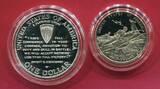 USA 1,50 Dollar 1991-1995 50 Jahre zweiter Weltkrieg PP in Kapseln m. Zertifikat, Box, Karton & Umkarton; OVP