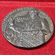 Germany Deutschland Karl Götz Medaille Gußeisen Medaille Cast Iron Medal 1917 Friedensresolution des Deutschen Reichstages Friedrich Ebert mit Palmzweig RAR fast gußfrisch übl. kl. Gußfehler Geschwärzt
