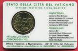 Vatikan 50 Cent 2011 Coincard N. 2 - Papst Benedikt XVI Stempelglanz in Coincard