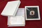 Cook Islands 20 Dollar Silbermünze mit Farbapplikation 2016 Masterpieces of Art - Die Auferstehung Christi - Jacopo Tintoretto Polierte Platte mit 19 Glaselementen; inkl. Box & Zertifikat