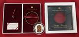 Cook Islands 20 Dollar Silbermünze mit Farbapplikation 2016 Masterpieces of Art - Die Auferstehung Christi - Jacopo Tintoretto Polierte Platte mit 19 Glaselementen; inkl. Box & Zertifikat