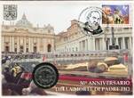 Vatikan Franziskus 2 Euro Gedenkmünze & 1,10 Euro Briefmarke 2018 50 Todestag Pater Pio - Originalausgabe Numisbrief Bankfrisch im Numisbrief