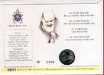 Vatikan Franziskus 2 Euro Gedenkmünze & 1,10 Euro Briefmarke 2018 50 Todestag Pater Pio - Originalausgabe Numisbrief Bankfrisch im Numisbrief