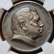 Deutschland Weimarer Republik Germany Silvermedal Silbermedaille 1927 Hindenburg 80. Geburtstag von Hörnlein Sächsische Münze NGC Top Pop NGC MS 64 Matt tolle Patina