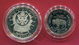 USA 1,50 Dollar 1991 Mount Rushmore Anniversary Coins PP in Kapseln m. Zertifikat, Box & Karton; OVP
