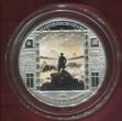 Cook-Inseln, Cook Islands 20 Dollars Silbermünze - 3 Unzen Silber 2016 Masterpieces of Art - Der Wanderer über dem Nebelmeer - Caspar David Friedrich Polierte Platte mit Kapsel, Zertifikat, Umkarton und Box