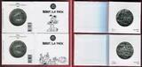 Frankreich 2 x 50 Euro Silbermünzen 2015 Astérix und Obelix et les Valeurs de la République Polierte Platte mit hübscher Verpackung